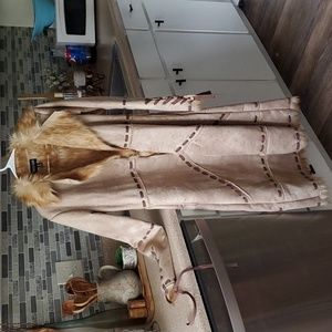 faux, trimmed, jacket